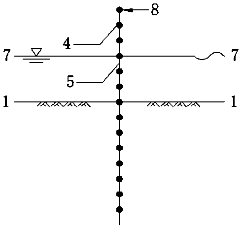 Detection method of scour depth of soil around marine pile foundation