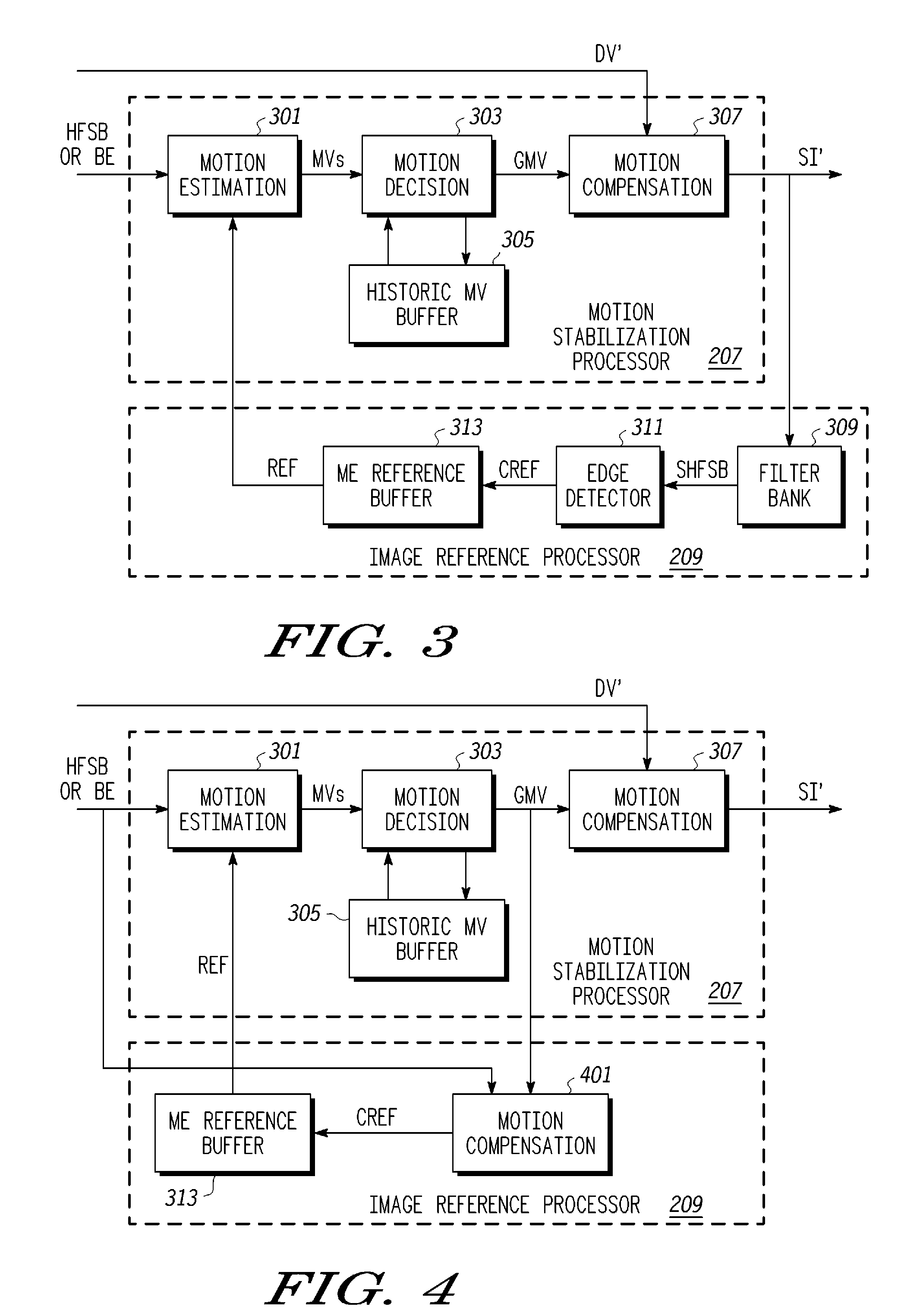 Image and video motion stabilization system