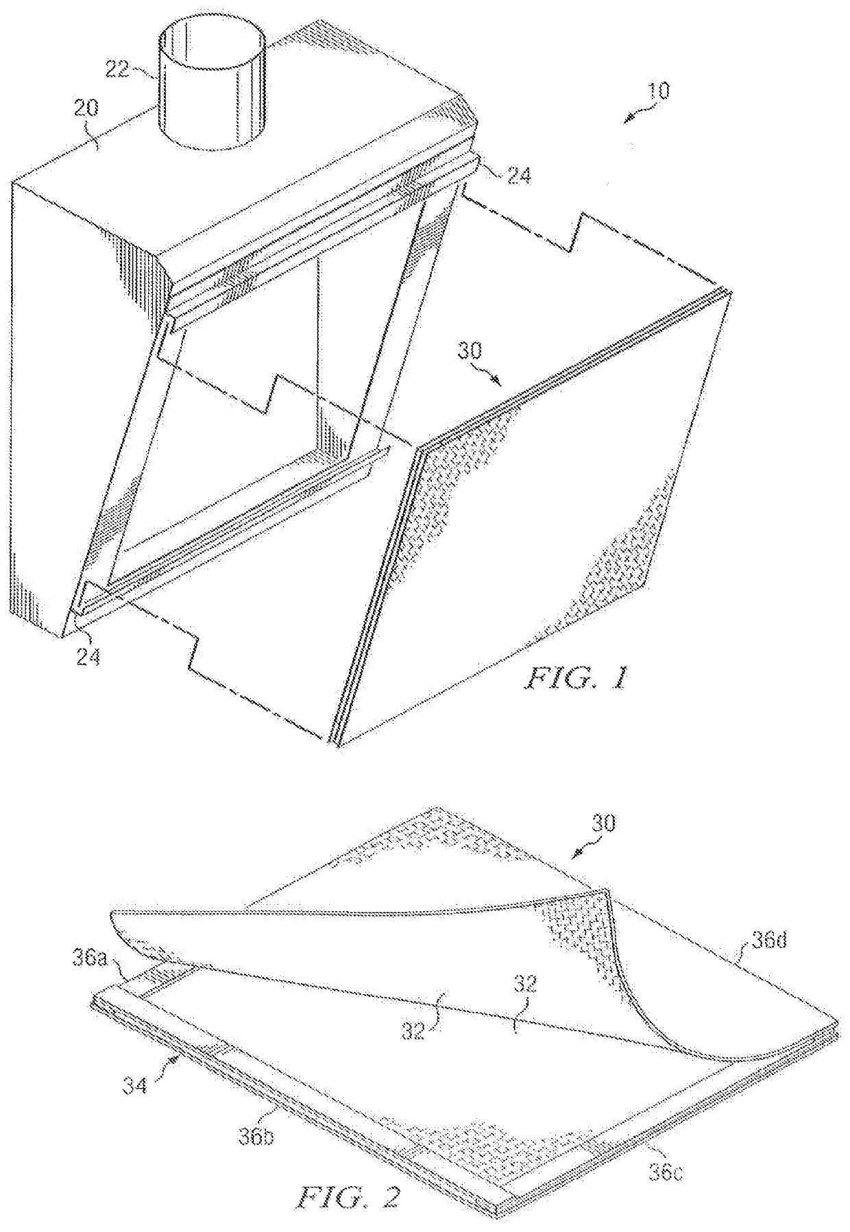 Flame resistant filter apparatus and method