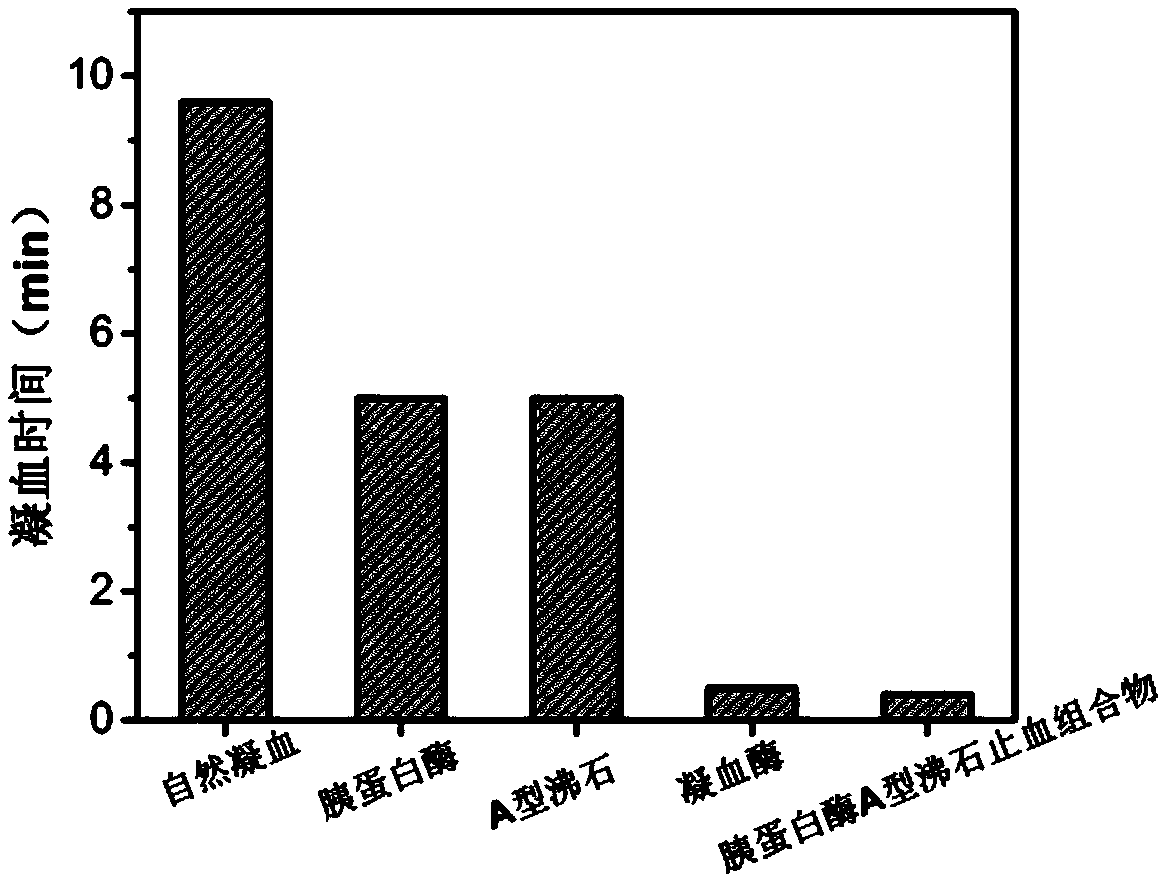 Hemostasis composition and preparation method therefor