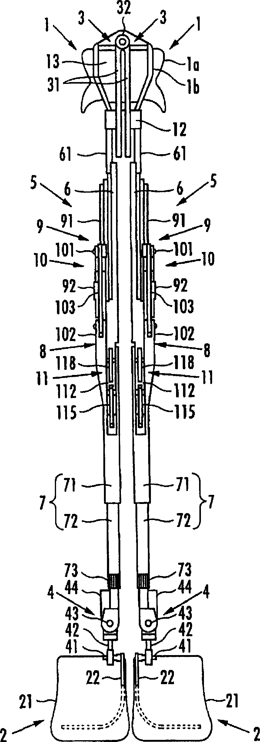 Walk assistance device