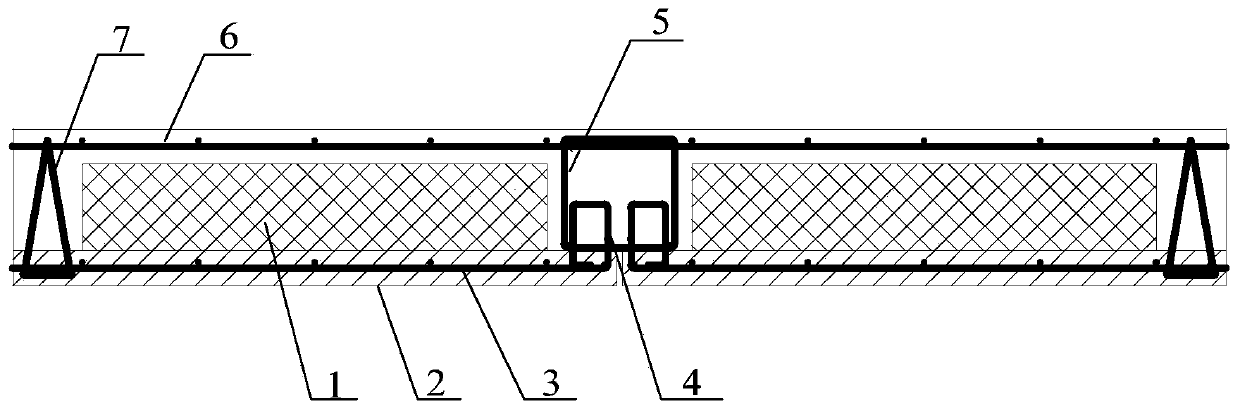 Composite floor slab splicing structure and construction method thereof and composite structure residential system