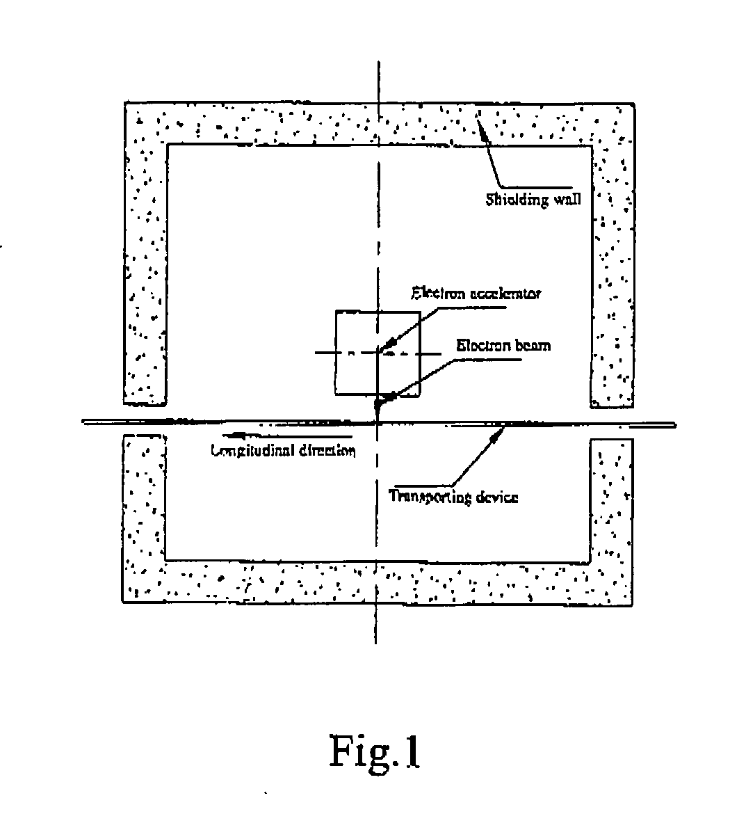 Self-shielded sterilization apparatus using electron beam irradiation