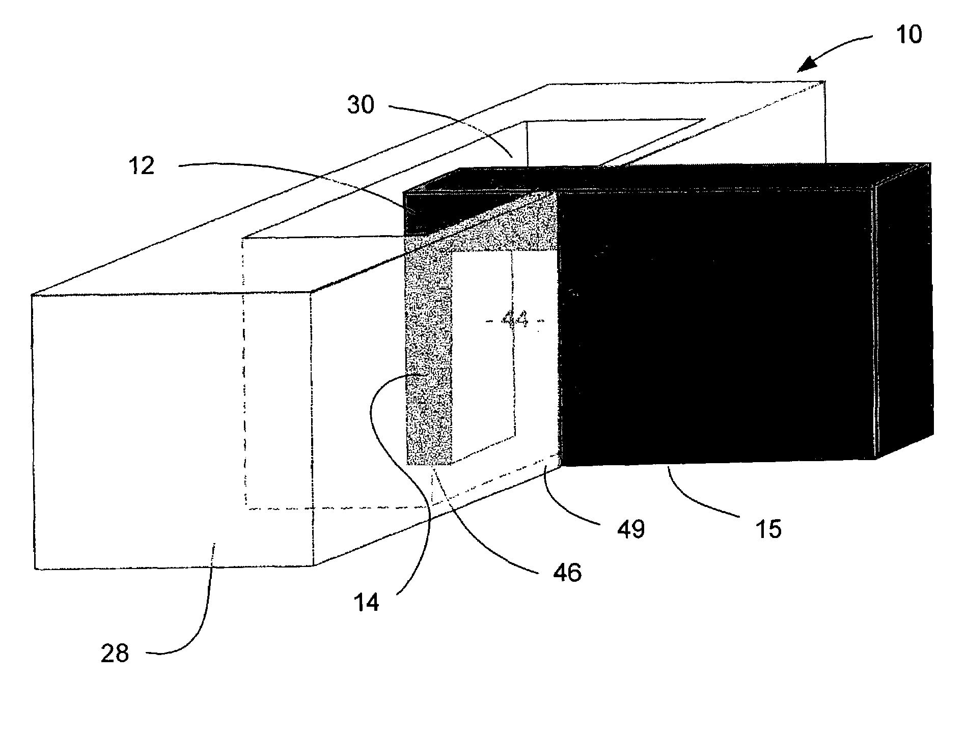 Ridge waveguide with recess