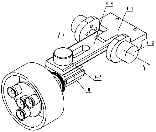 Wheel-foot conversion type obstacle-surmounting wall-climbing robot and obstacle-surmounting method thereof