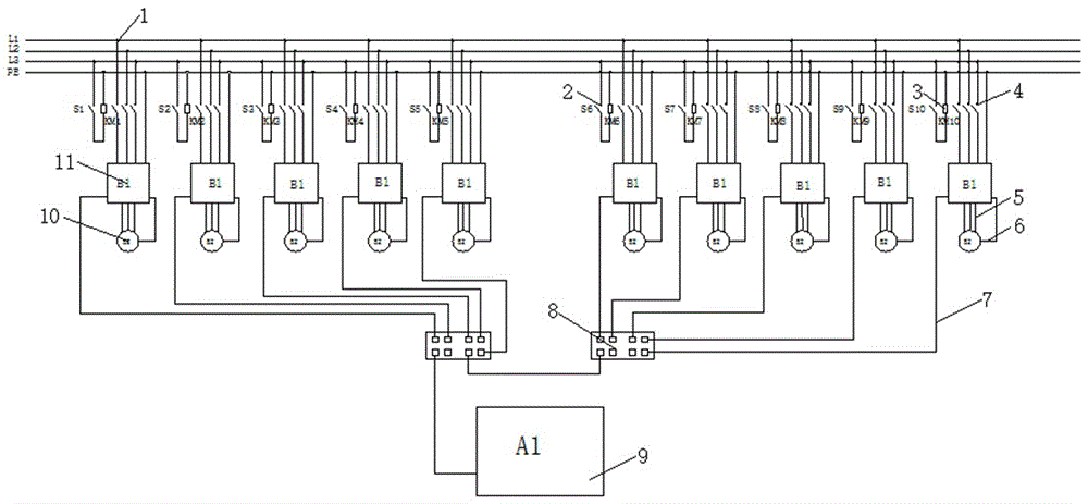 10-axis motor no-load testing system