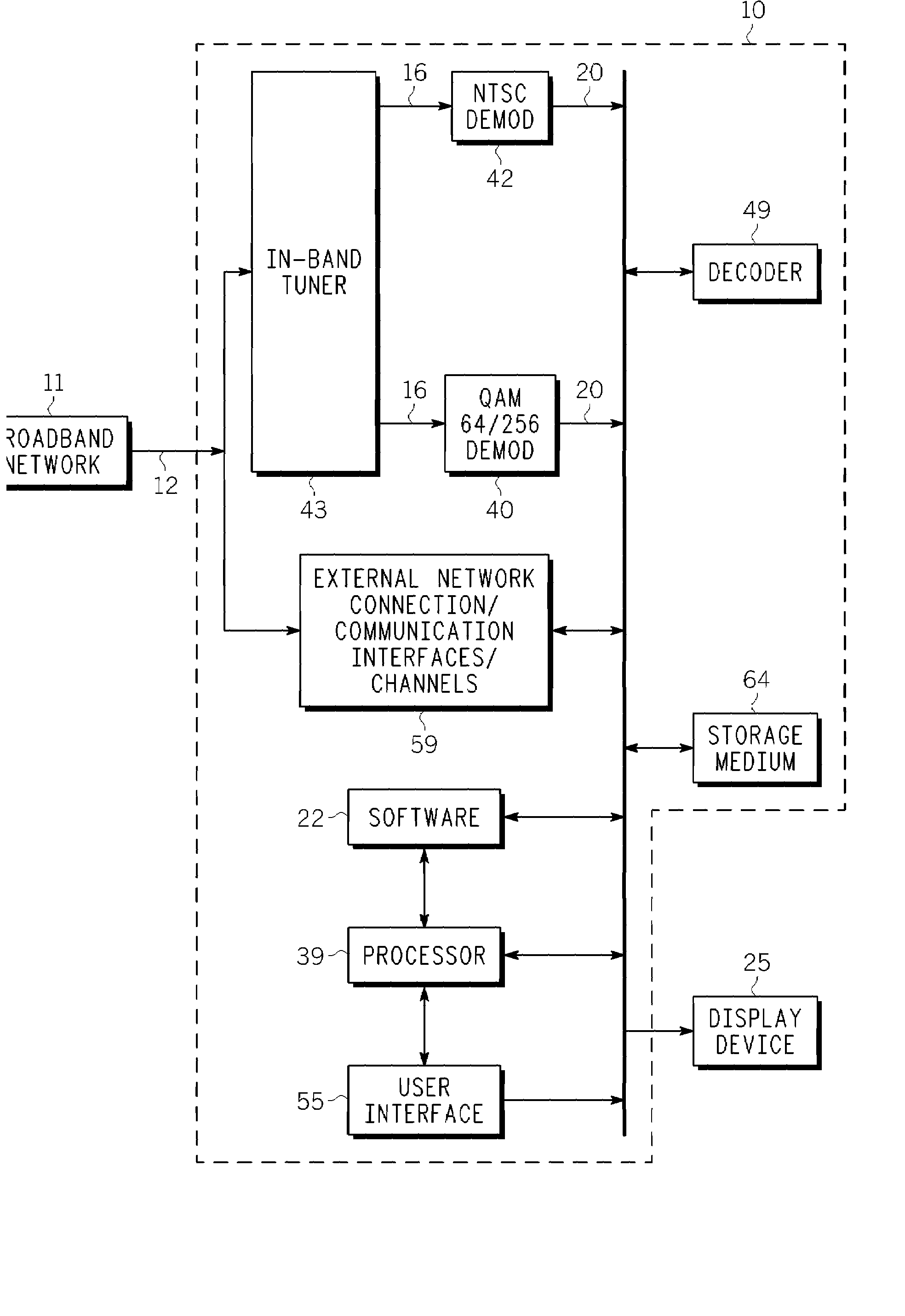 Digital video recorder recording and rendering programs formed from spliced segments