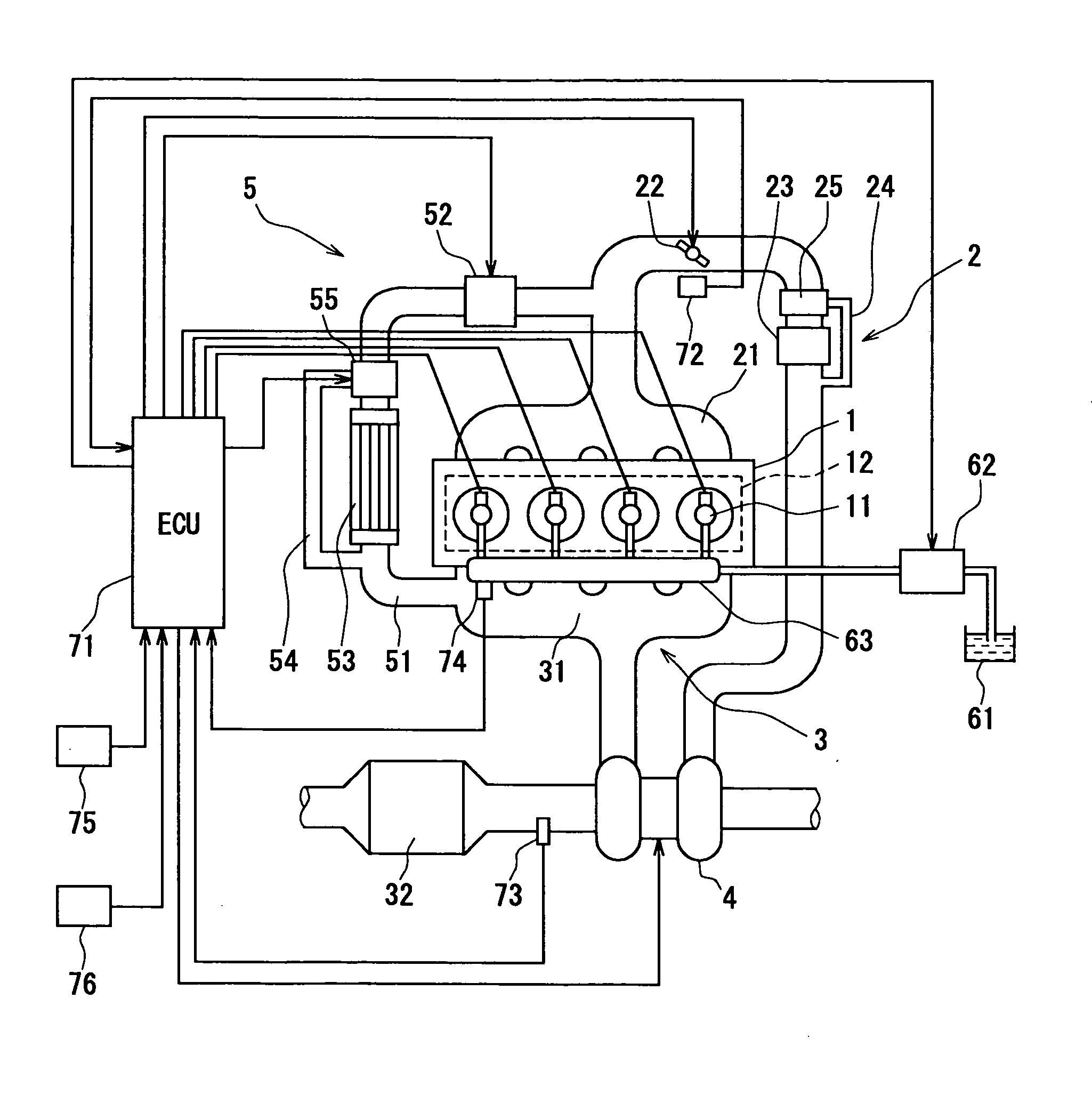 Compression ignition internal combustion engine