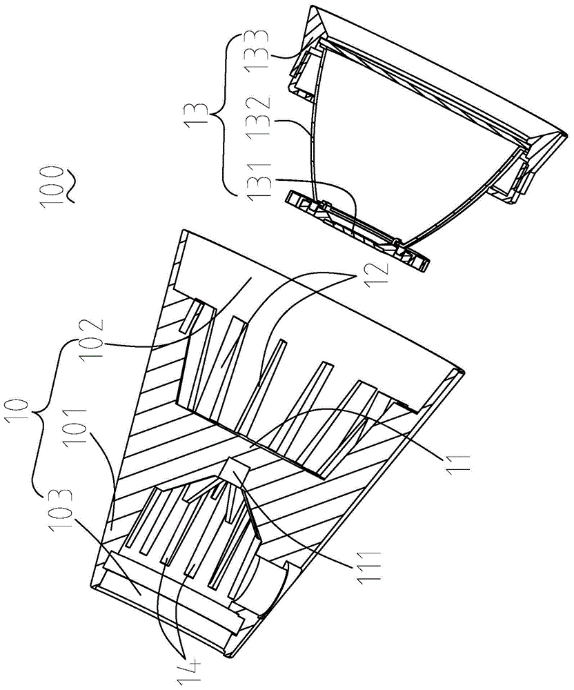 LED lamp with heat dissipation structure