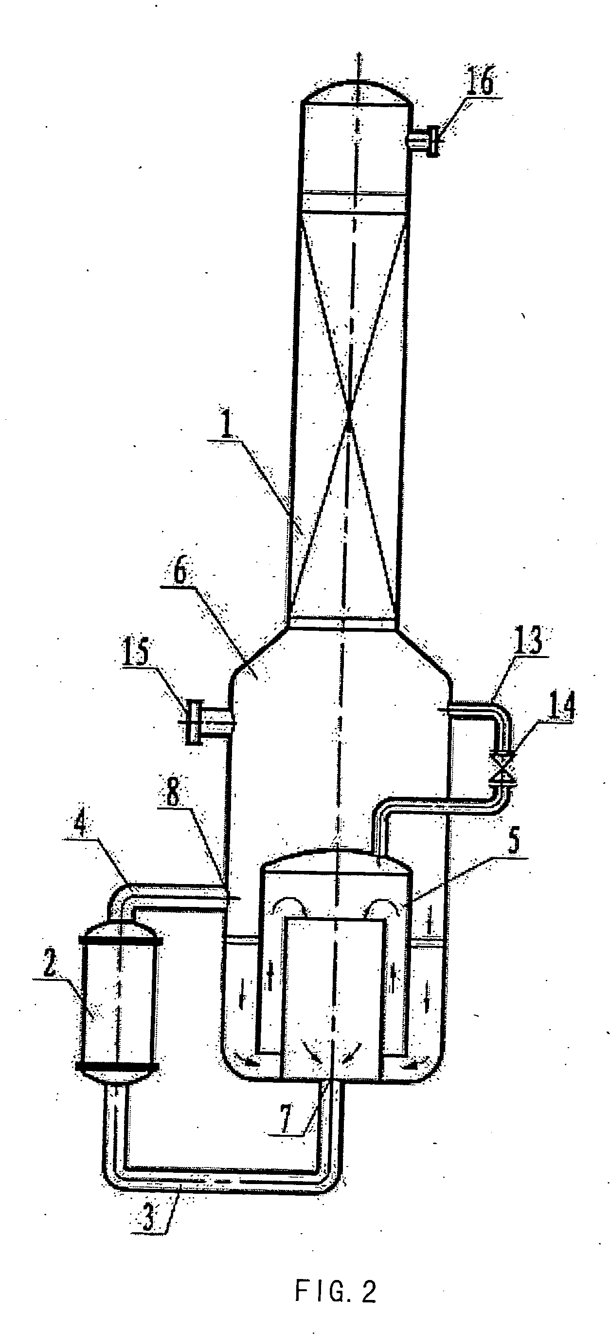 Device for reaction or separation and a continuous esterification process using the device