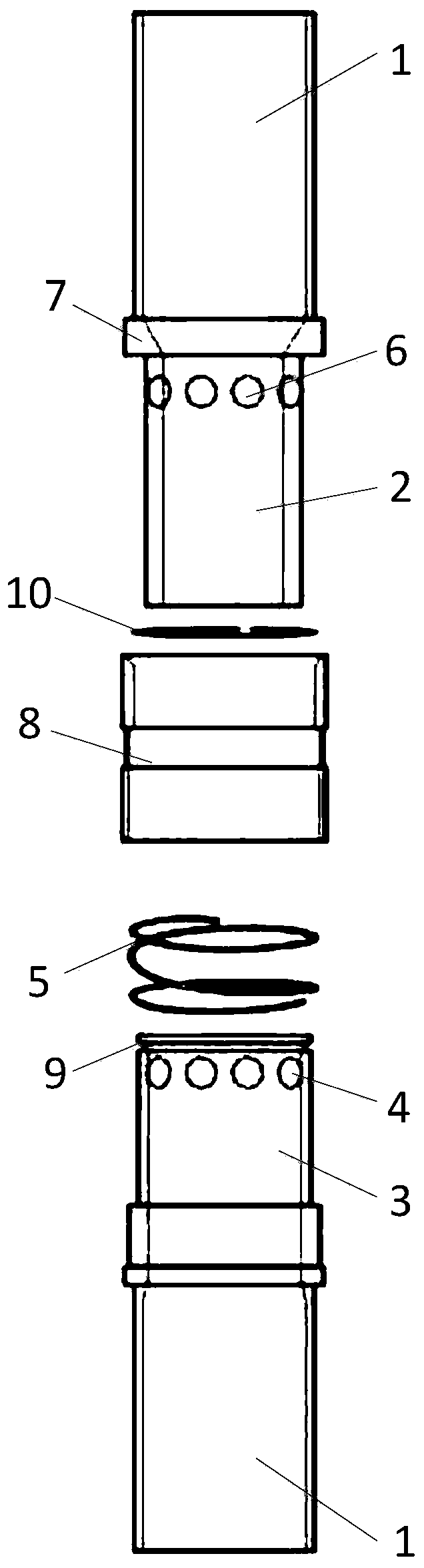 A multi-functional insulating operating rod for quick replacement of operating heads