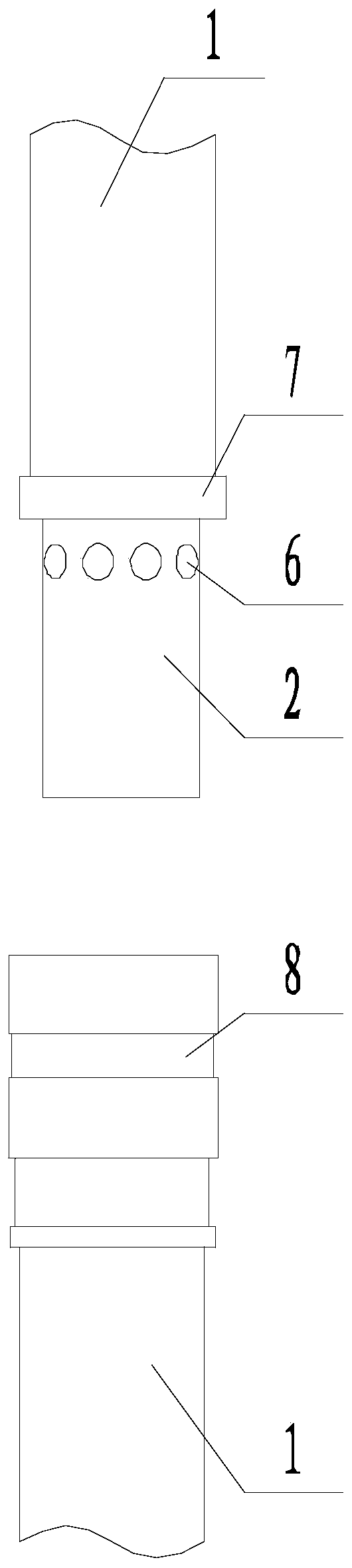 A multi-functional insulating operating rod for quick replacement of operating heads