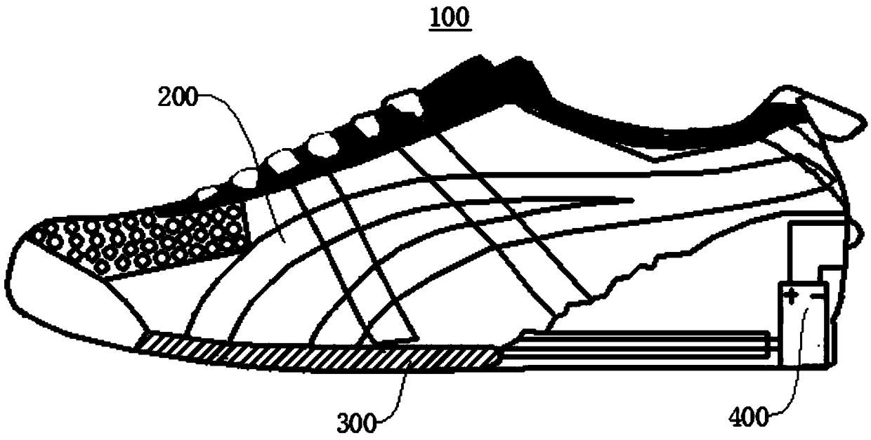 Piezoelectric ceramic fiber power generation system, power generation shoes and power generation tires