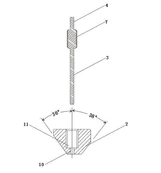 Engine cooling inclined hole detection tool and detection method based on the same