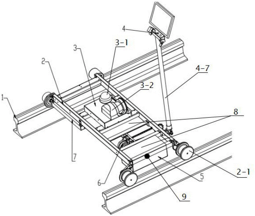 Self-walking intelligent tour inspection equipment for overhead line system