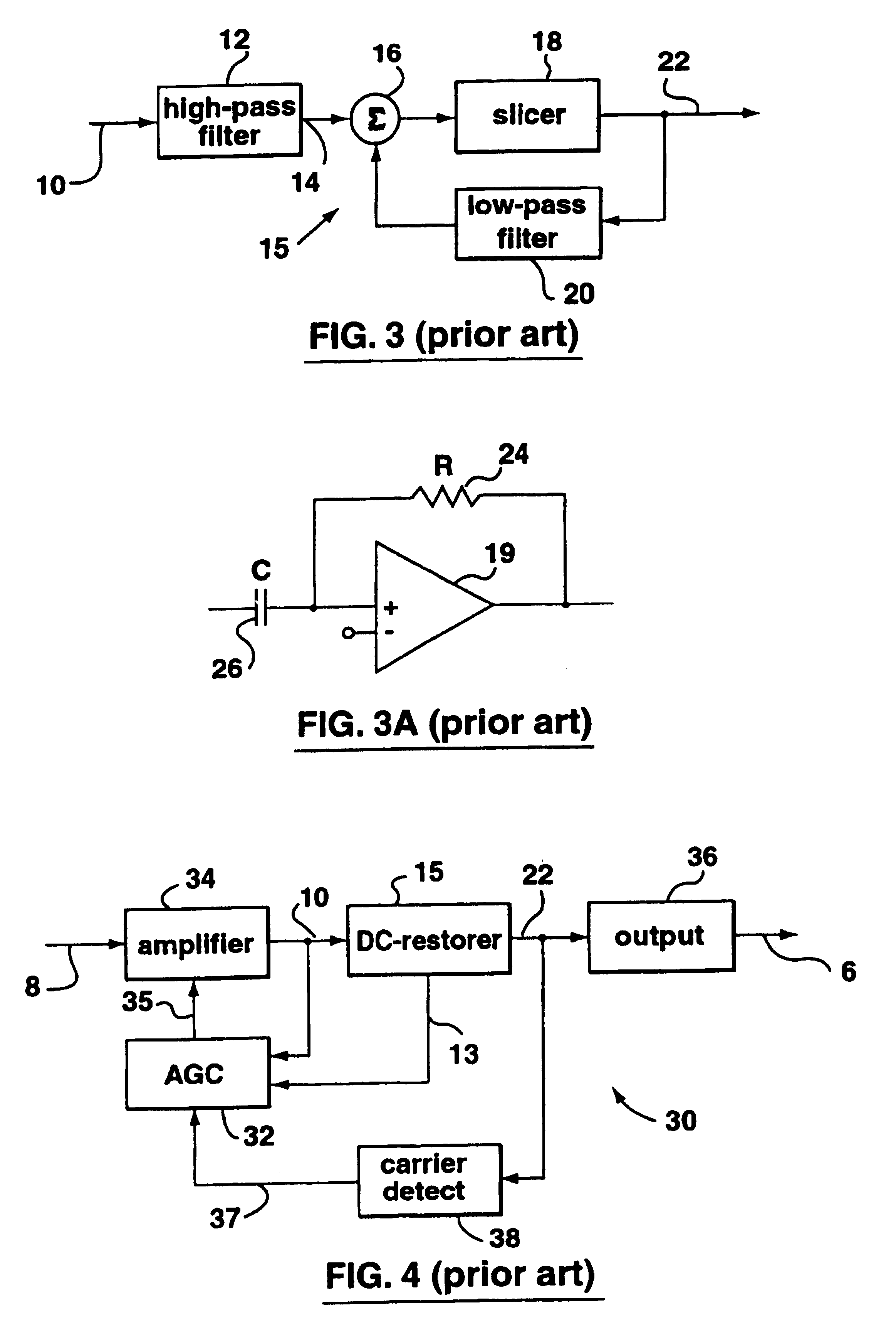 Latch-up recovery in quantized feedback DC restorer circuits