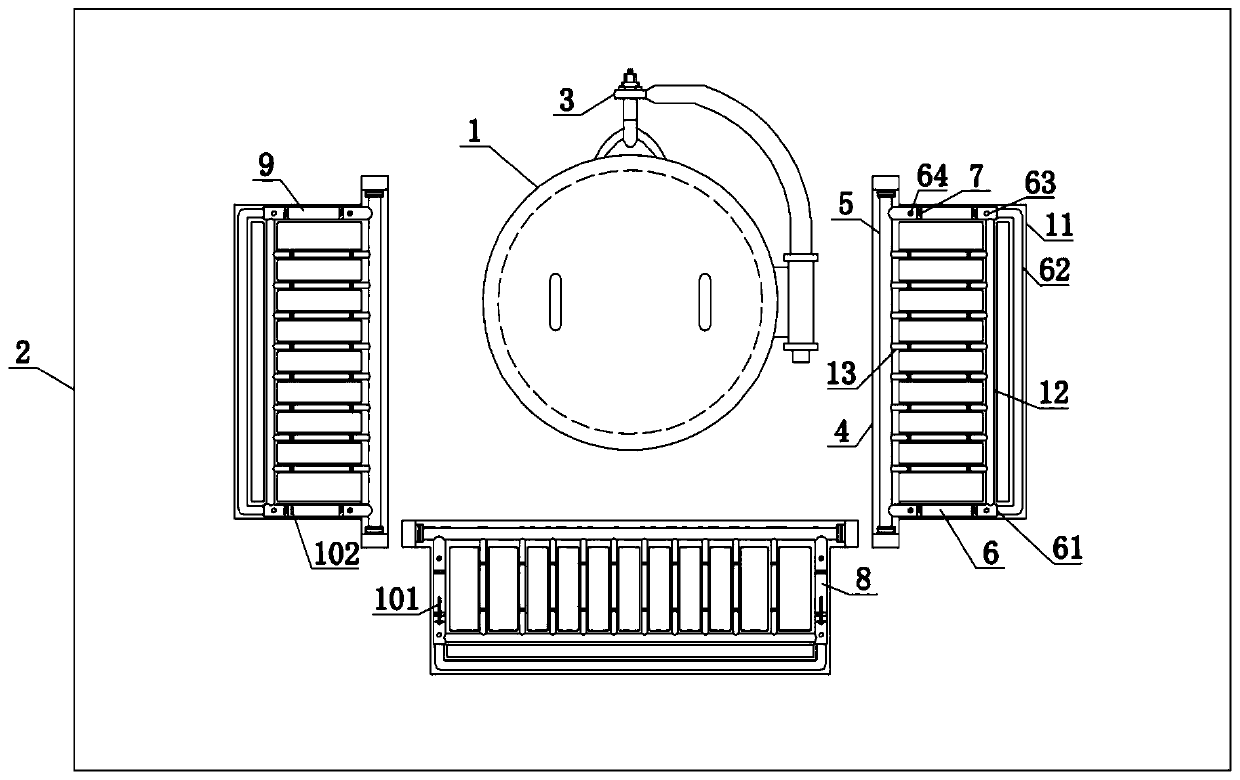 Manhole cover device with protection function