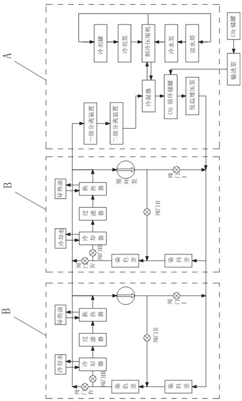 Supercritical carbon dioxide waterless dyeing system and method