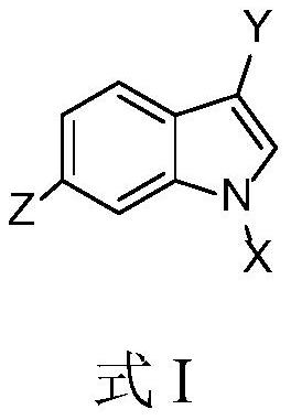 Indole compound as well as preparation method and application thereof