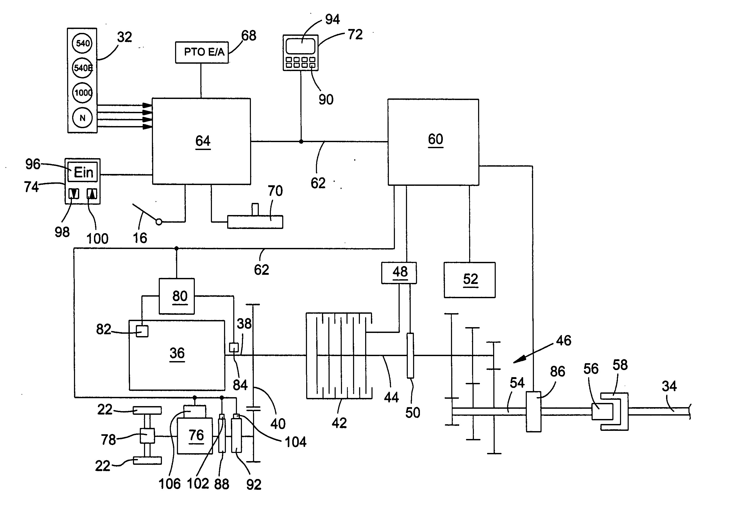 Agricultural machine with PTO torque limiting feature