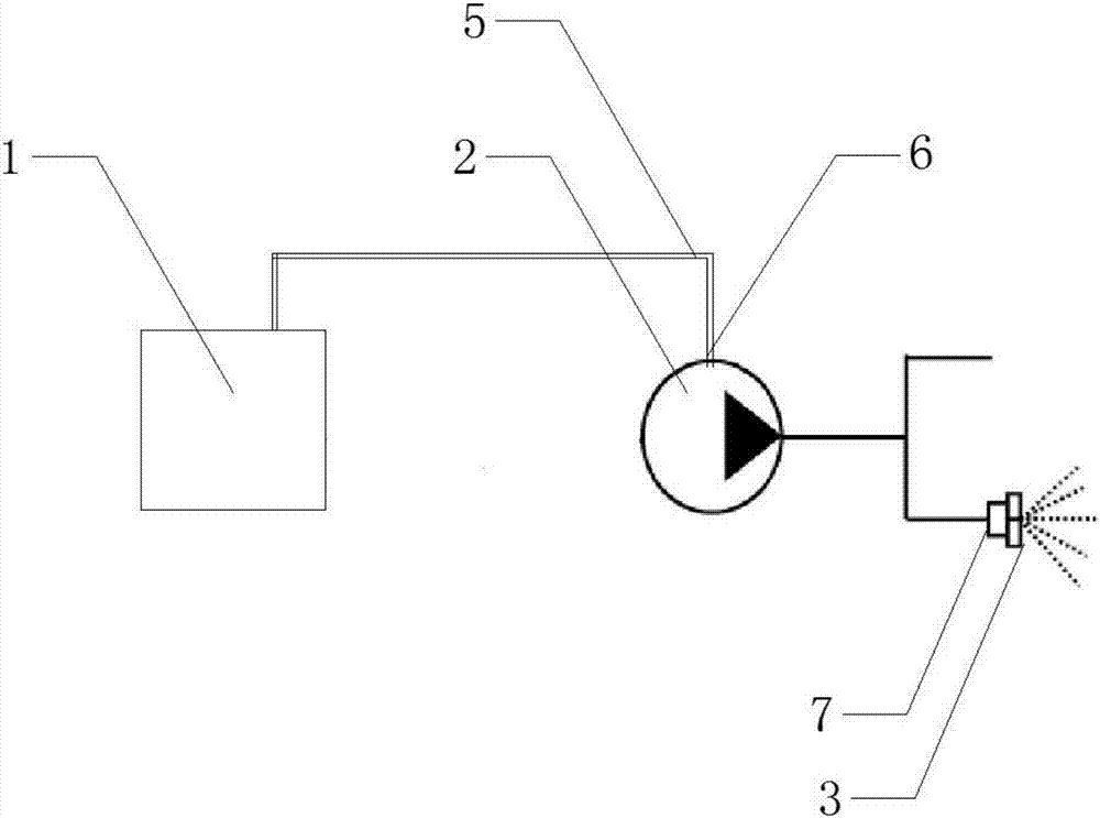 Heading machine loaded atomizing pump