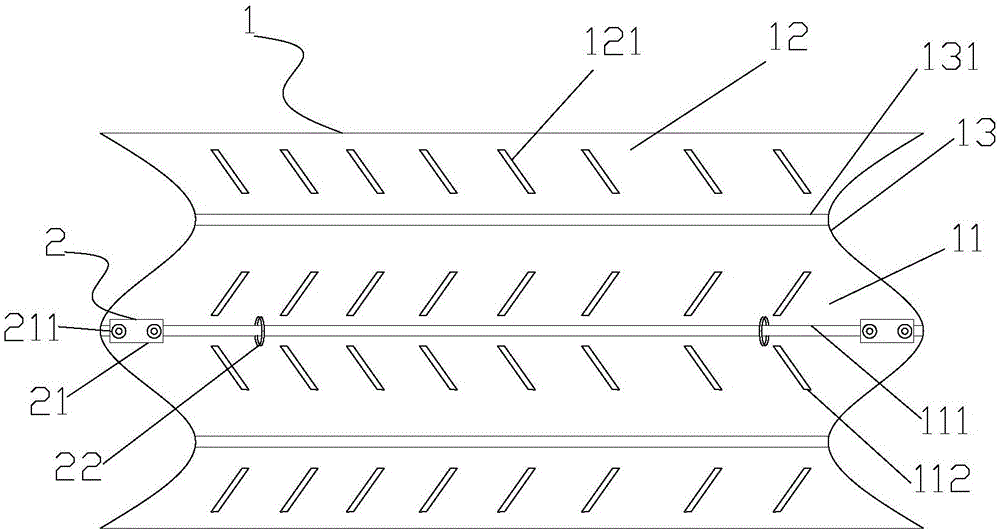 Energy-saving wind guiding plate of central air conditioner of four-constant building