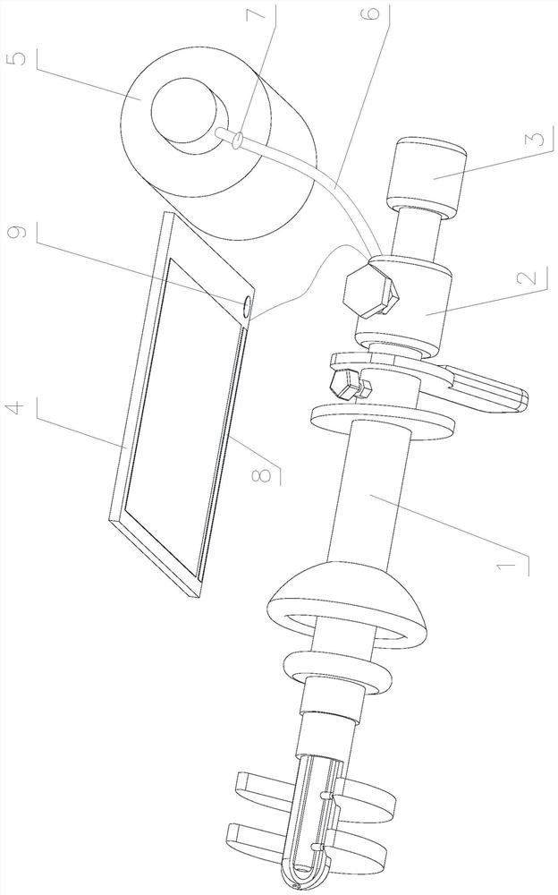 Cervical cancer afterloading radiotherapy source applicator