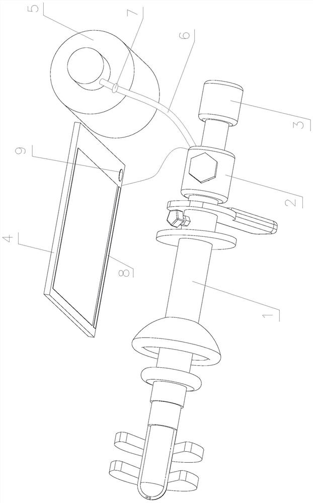 Cervical cancer afterloading radiotherapy source applicator