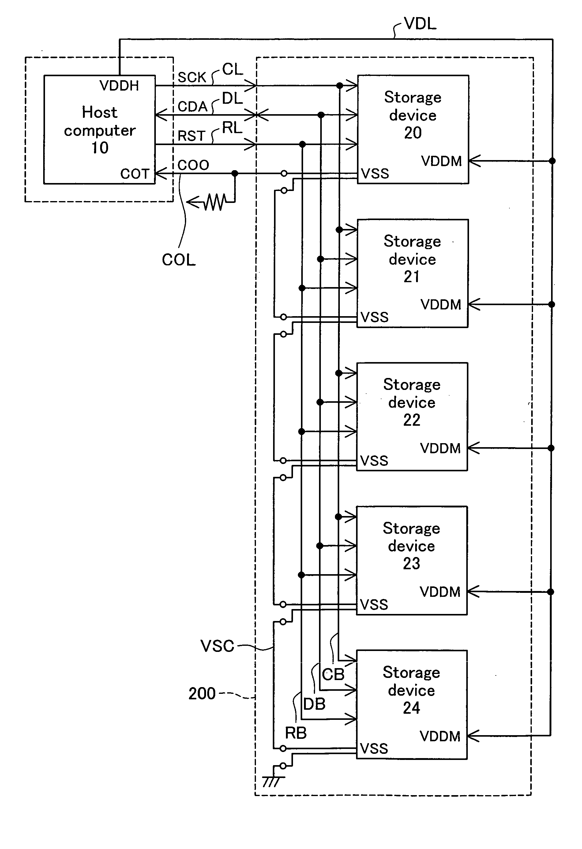 Storage device with protection against inadvertent writing