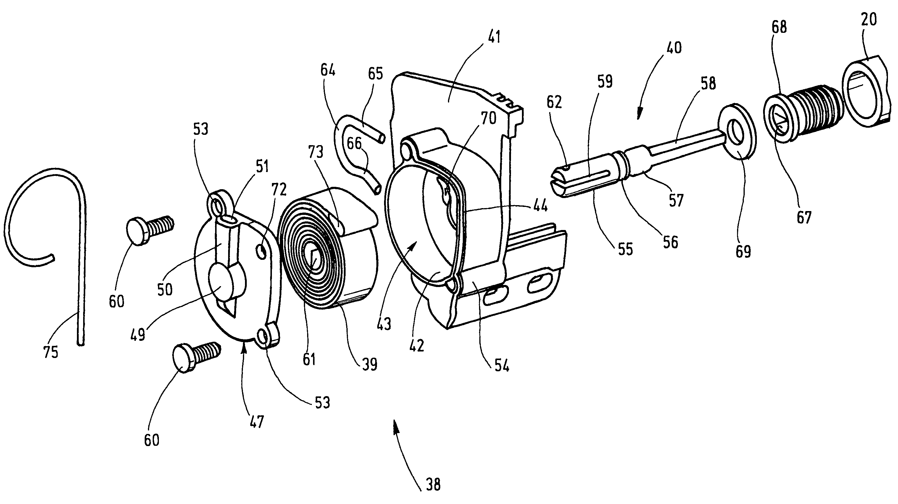 Window shade with coil spring drive