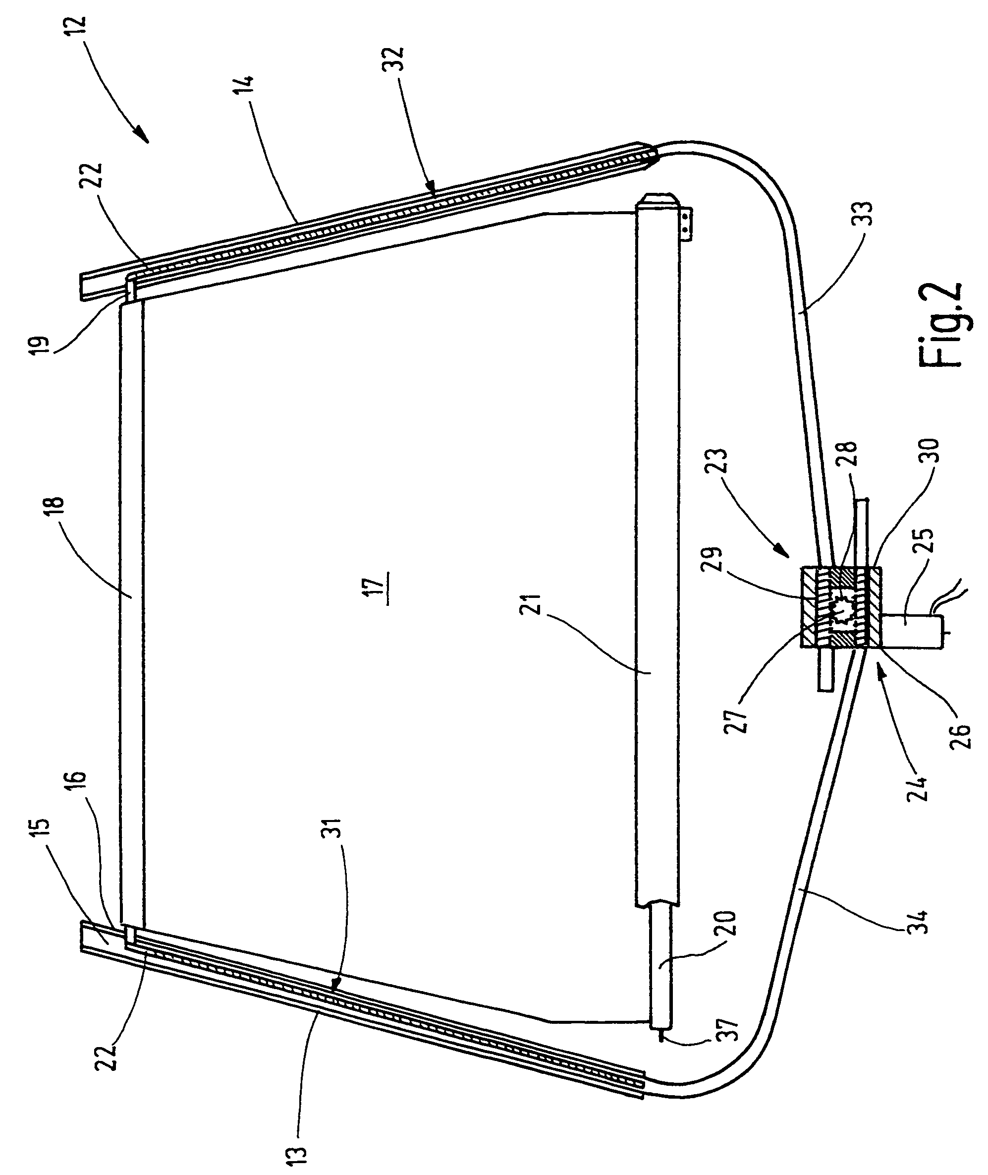 Window shade with coil spring drive