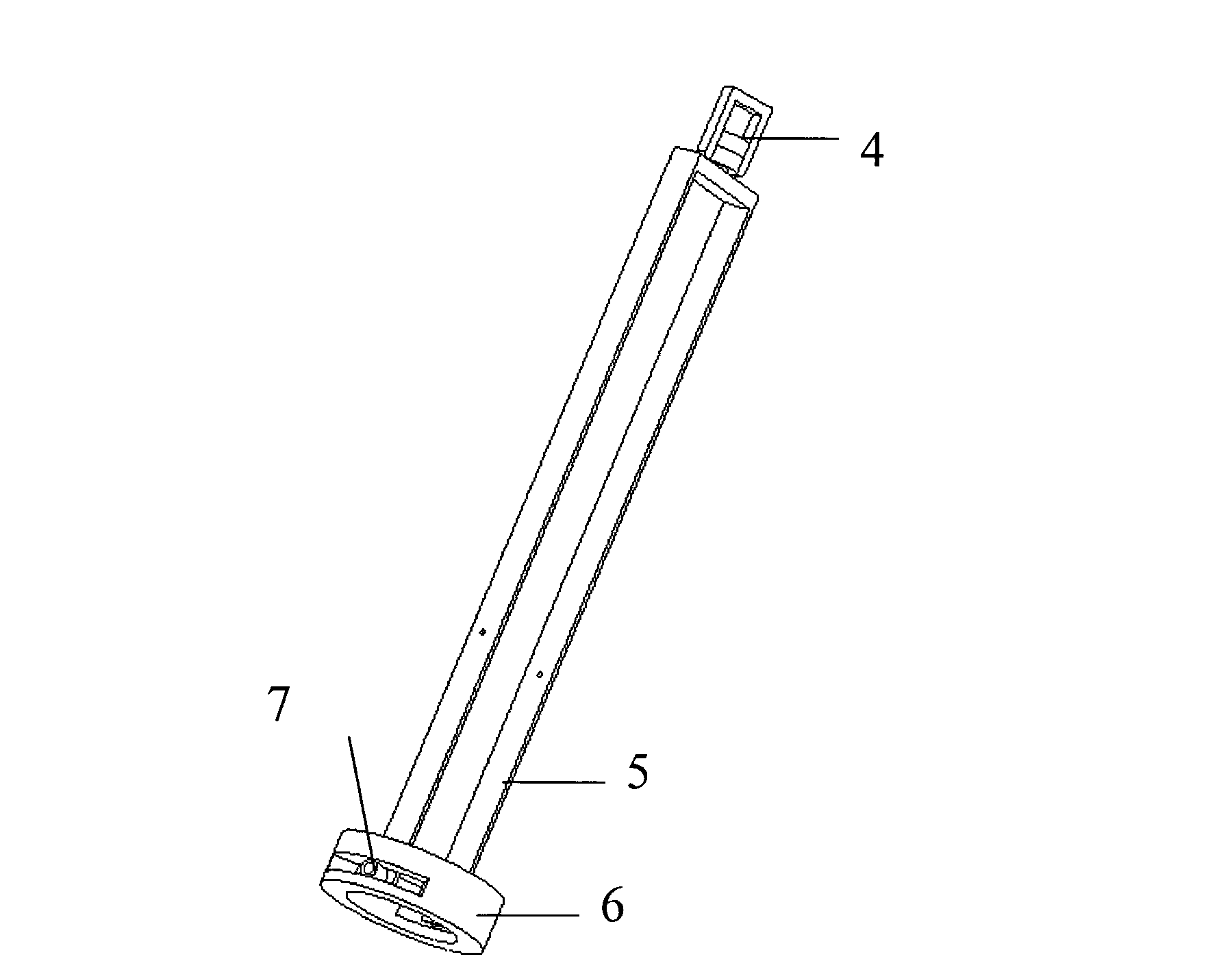 Spindly non-pneumoperitoneum device for single-port laparoscopy