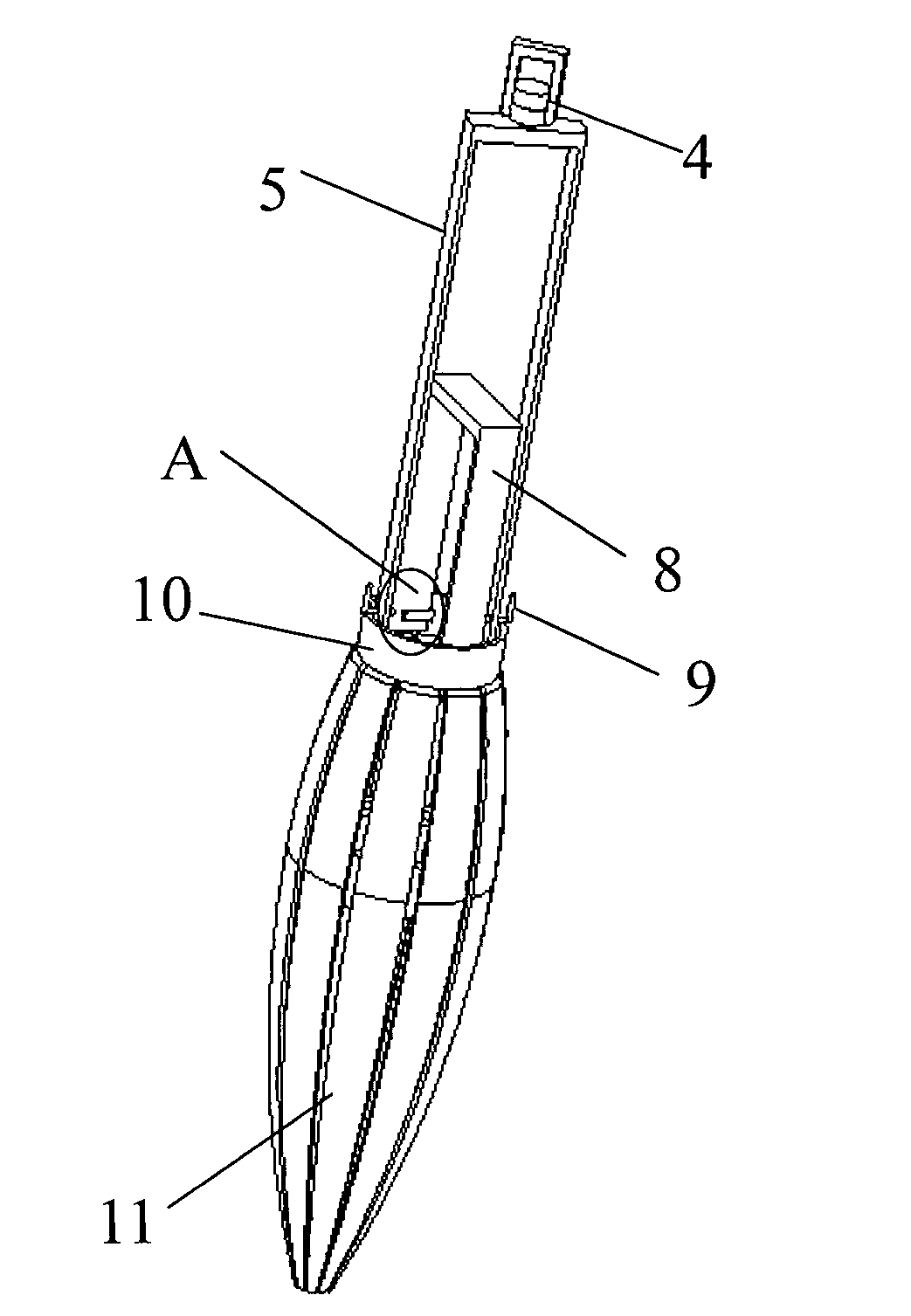 Spindly non-pneumoperitoneum device for single-port laparoscopy