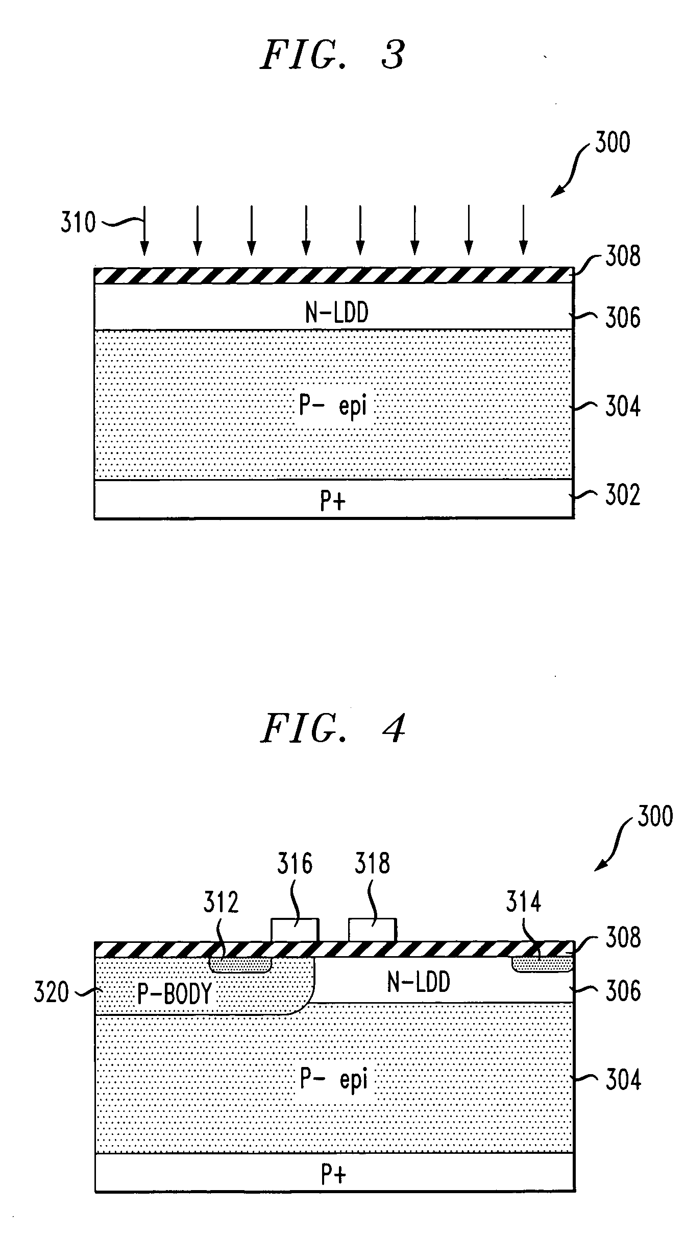 Metal-oxide-semiconductor device including a buried lightly-doped drain region