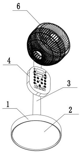 Intelligent fan with multiple functions such as mobile phone charging