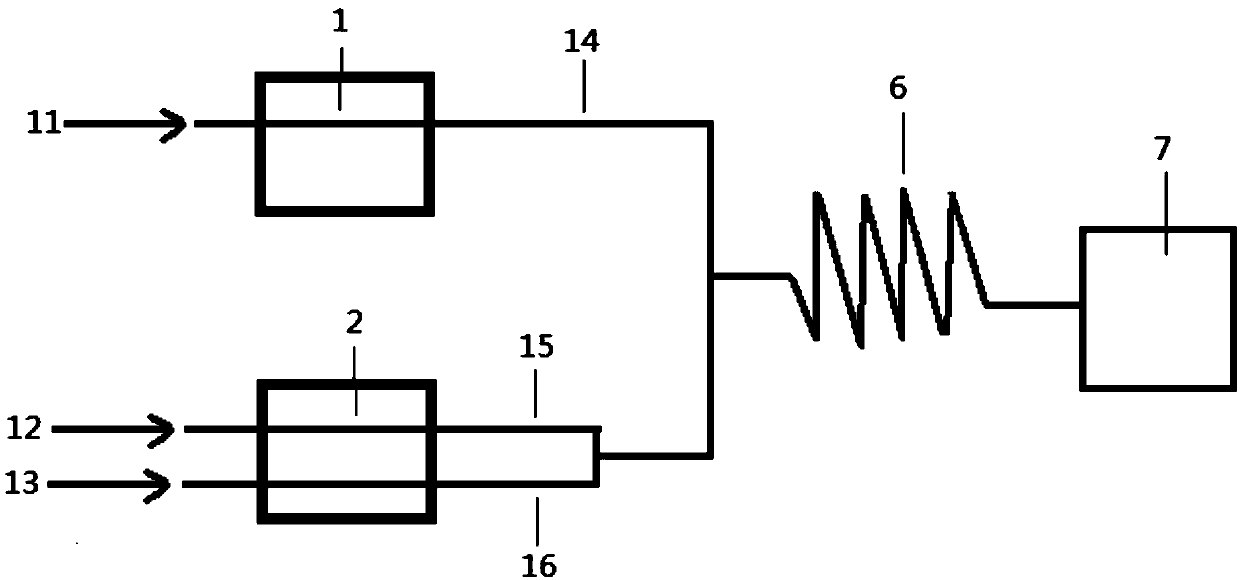 Flowing injection disconnected eight-way valve adsorption preenrichment elution method