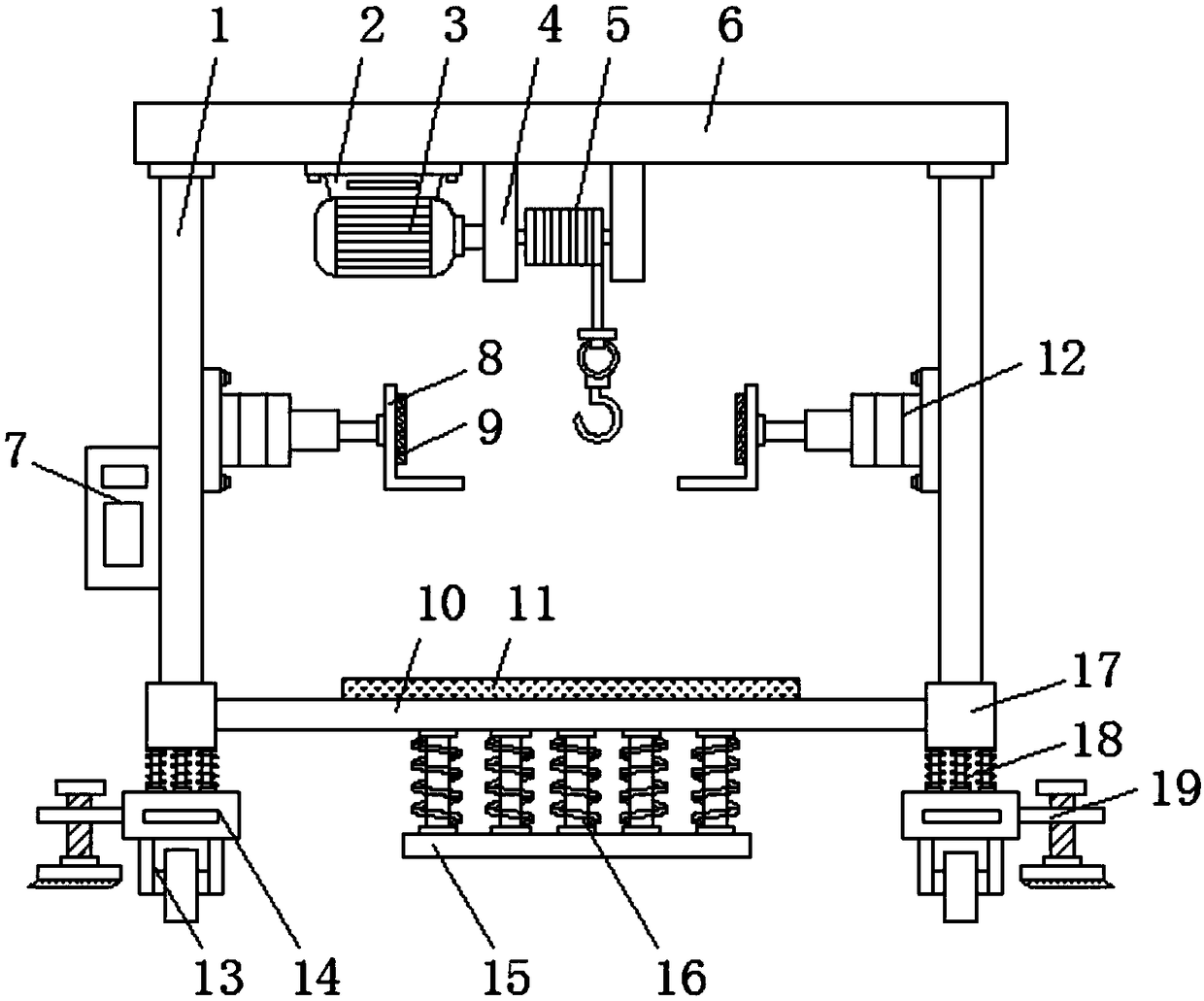 Hoisting equipment for water pump