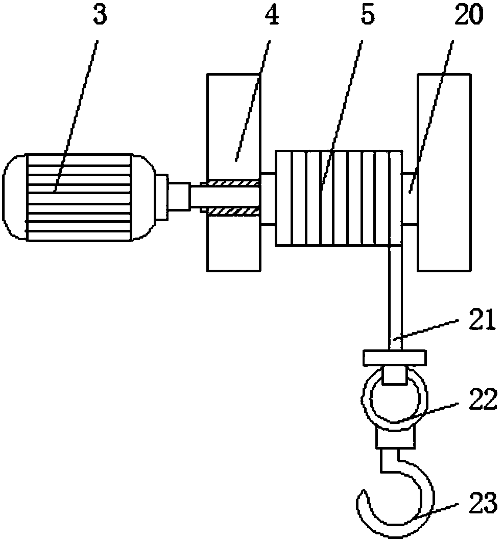 Hoisting equipment for water pump