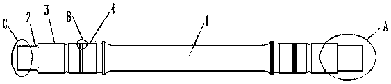 Motor car axle for low floor bogie