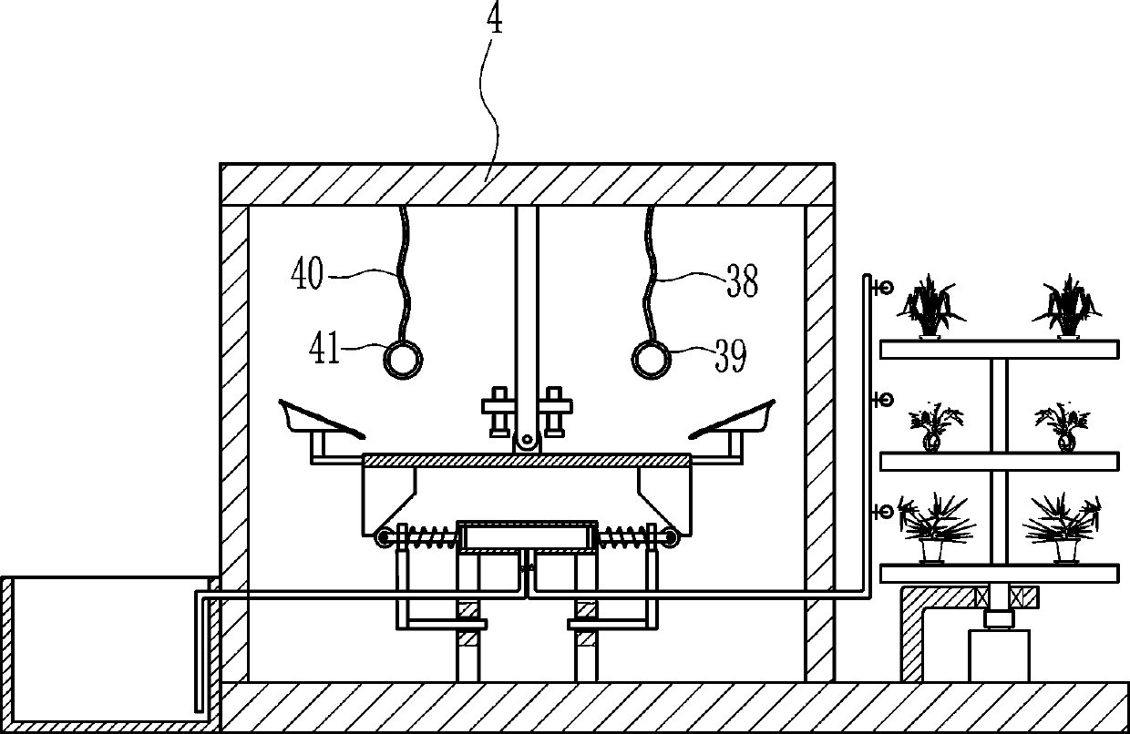 Seesaw-type interactive flower watering device