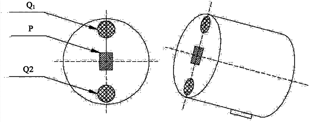 Total-station spatial measuring and positioning method based on optoelectronic scanning and ultrasound distance measurement