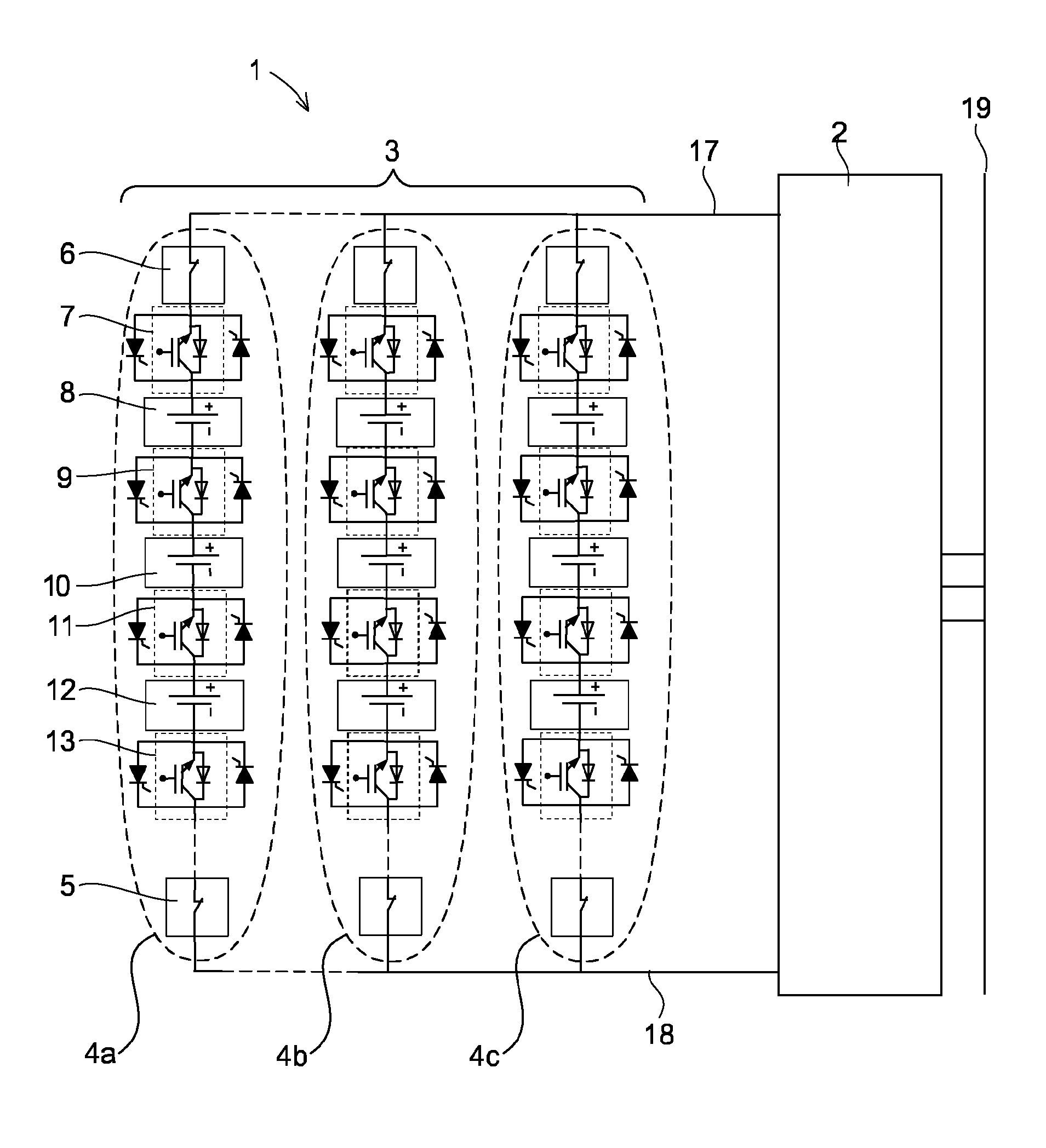 DC power source for a high voltage power apparatus