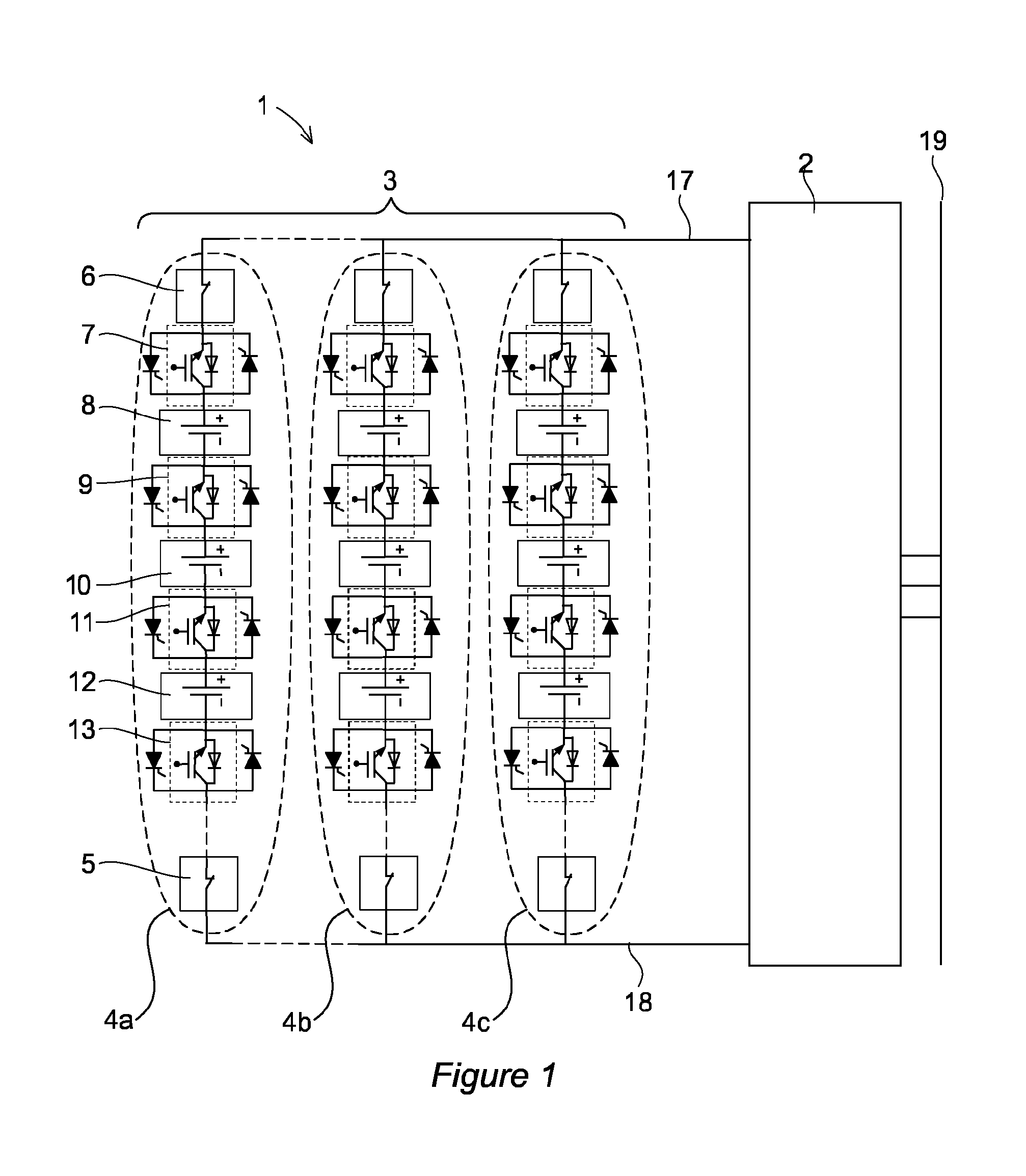 DC power source for a high voltage power apparatus