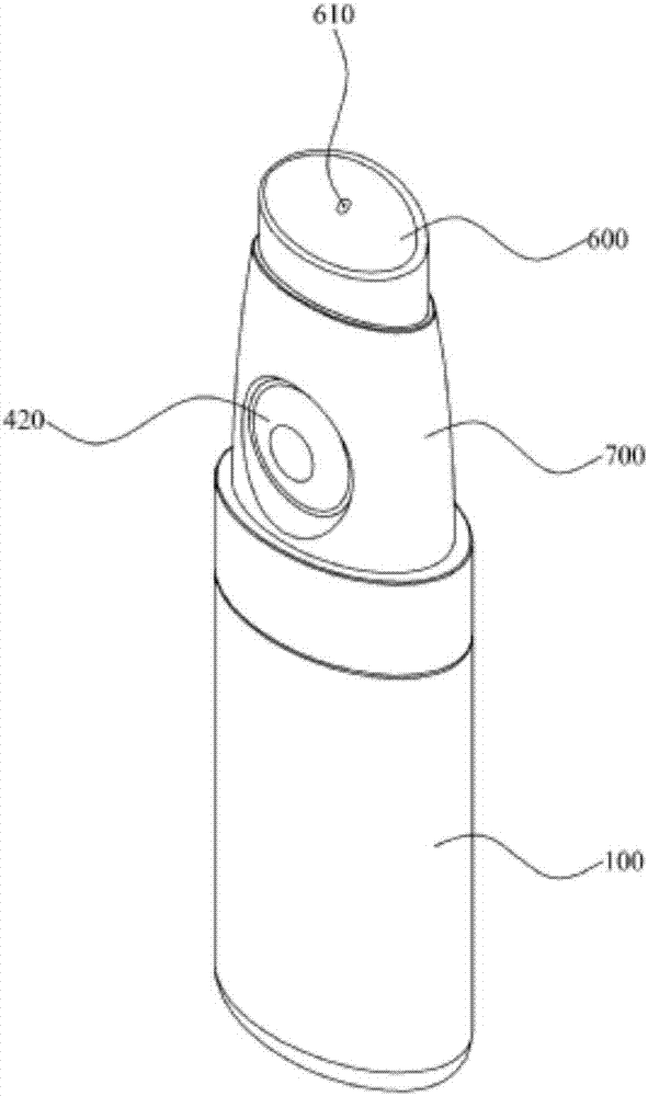 Pumping type of cosmetics container equipped with side button