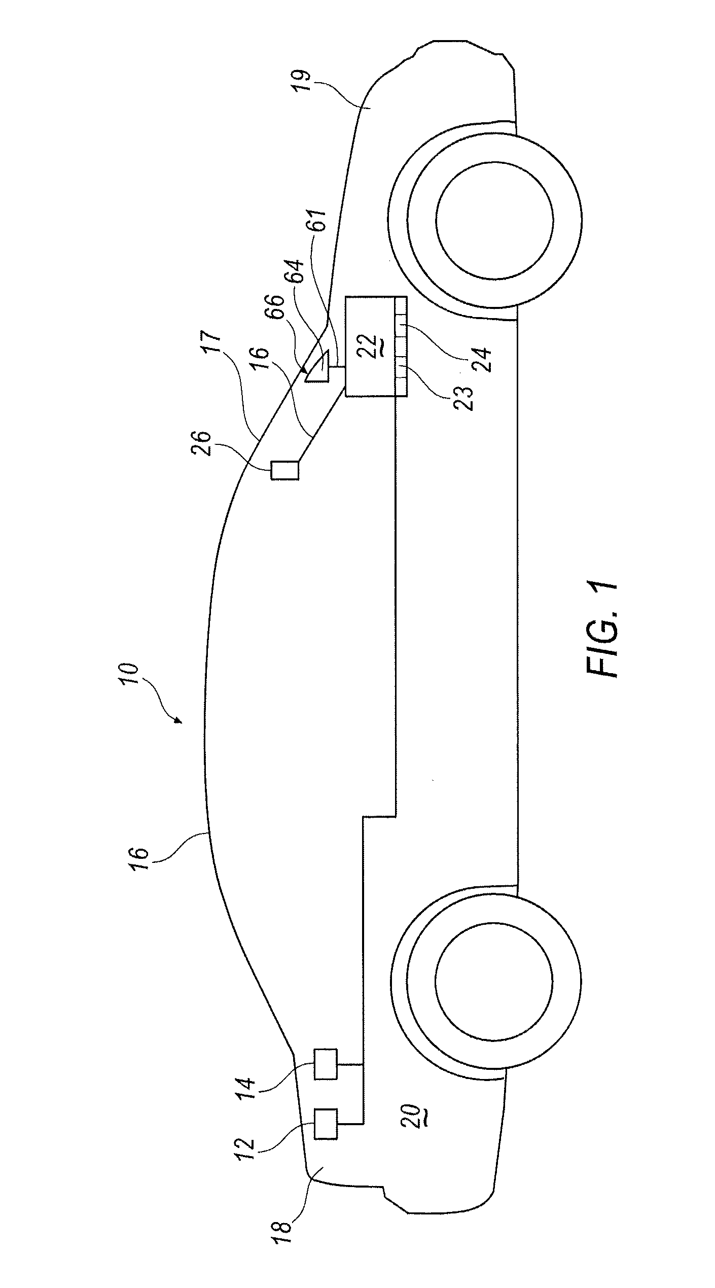 System, apparatus and method for active mirrors with blind spot detection