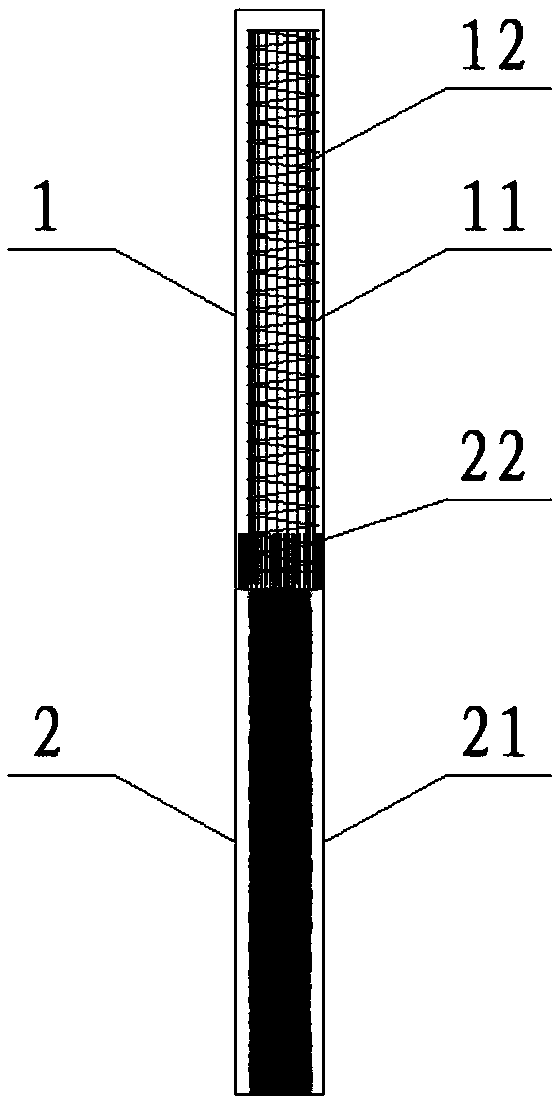 Cast-in-place prefabricated composite structure pile suitable for karst zone and construction method of cast-in-place prefabricated composite structure pile