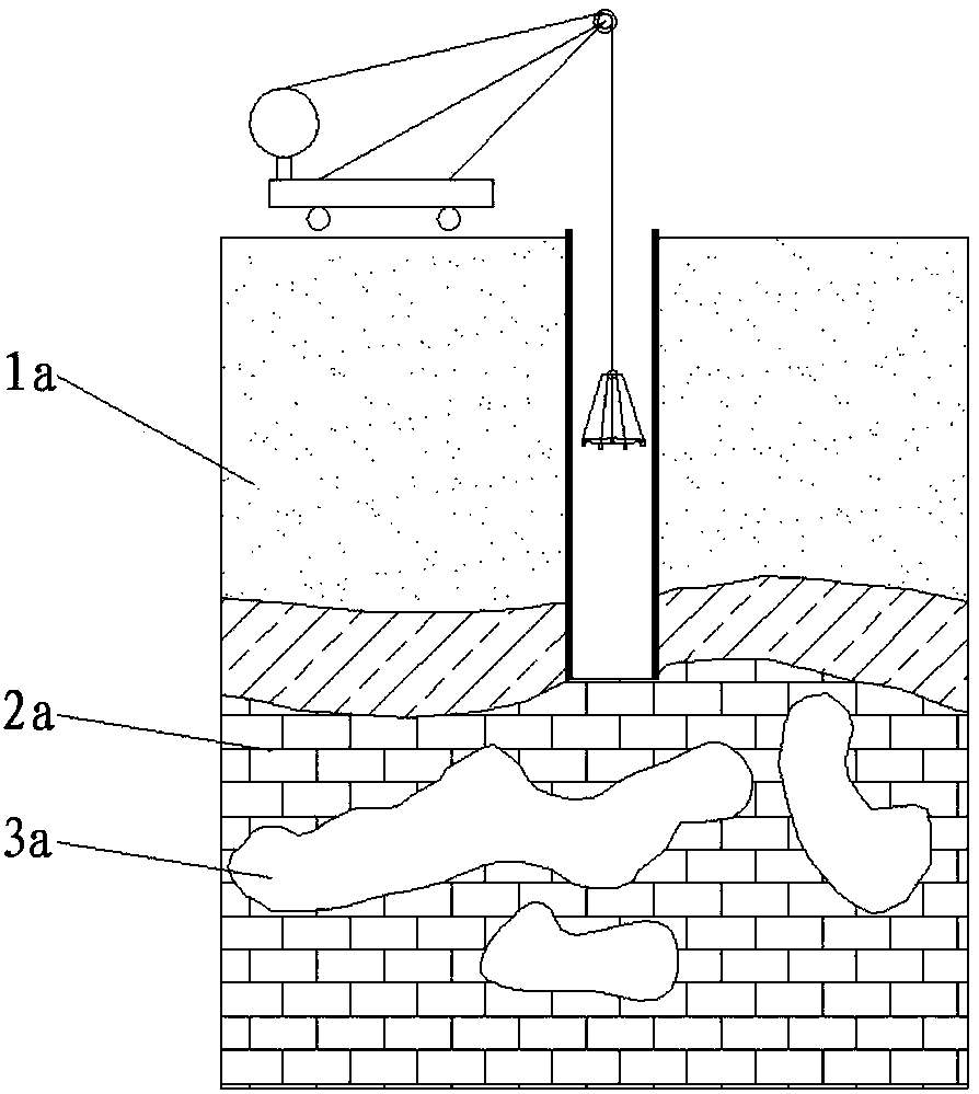 Cast-in-place prefabricated composite structure pile suitable for karst zone and construction method of cast-in-place prefabricated composite structure pile