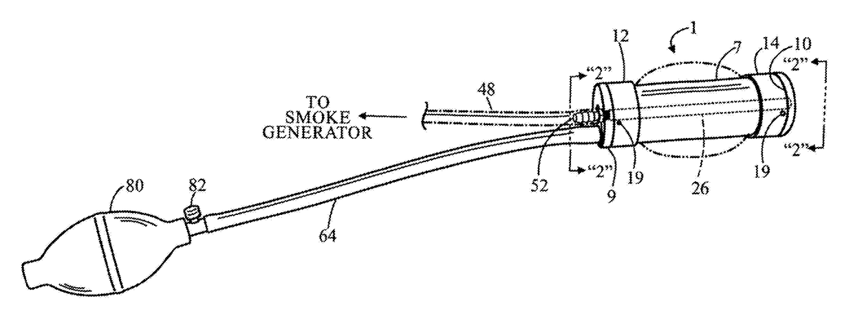 Flexible universal bladder tool for detecting leaks in a closed fluid system