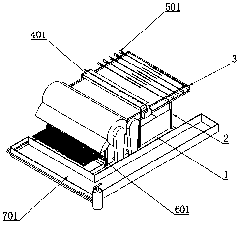 Production device for preparing composite fibers from waste fibers and process of production device