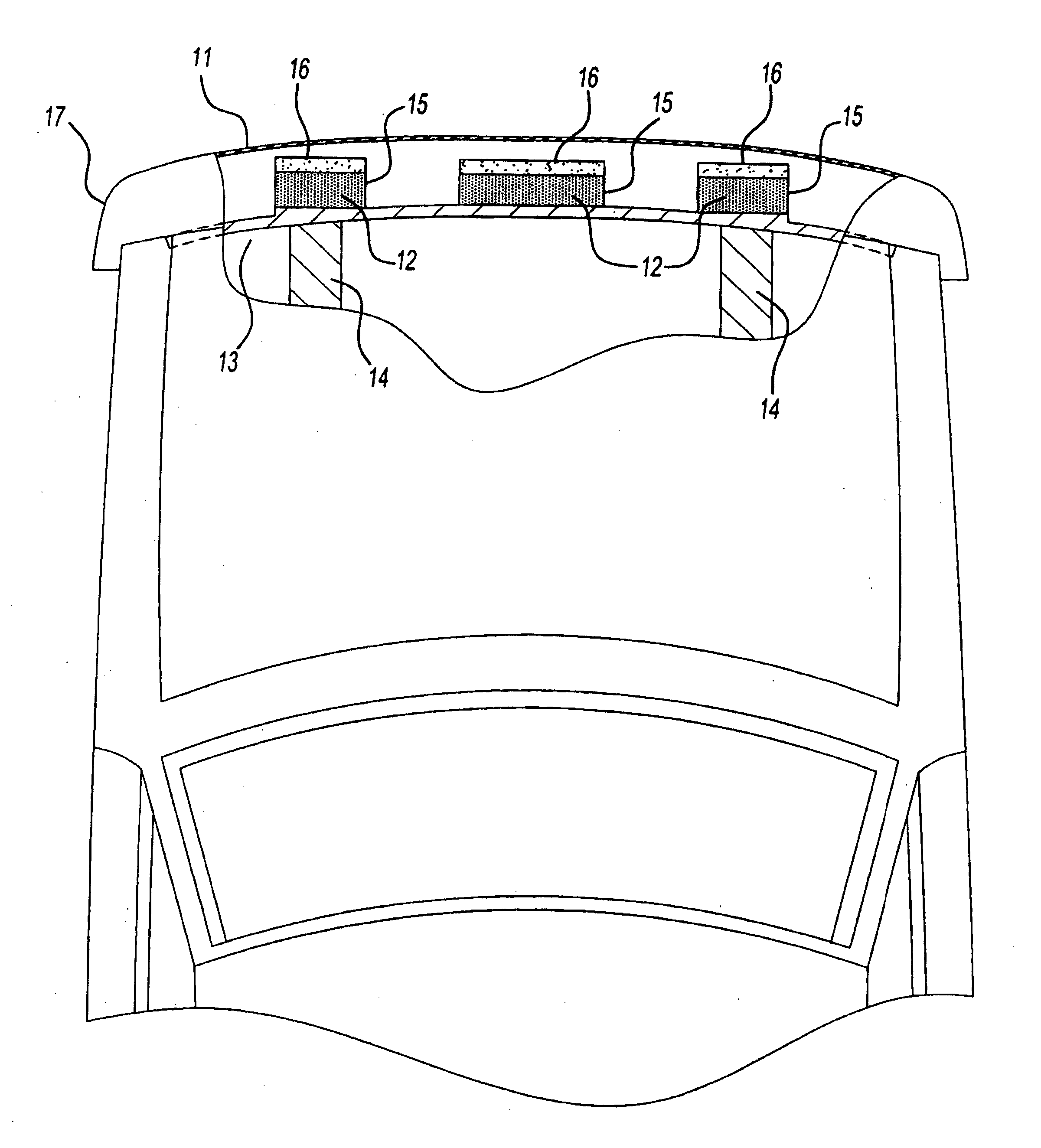 Composite foam structure having an isotropic strength region and anisotropic strength region